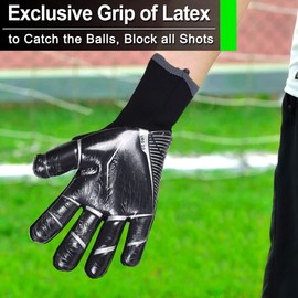 FASECKS Football Goalkeeper Gloves for Teenagers - Kids Non-Slip and Breathable Gloves
