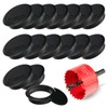 16 Cable Grommet Desk Cable Grommet Black + Hole Saw