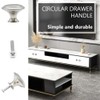 Hocansen 12 Pieces Round Metal Handles 27 mm Mushroom Shape