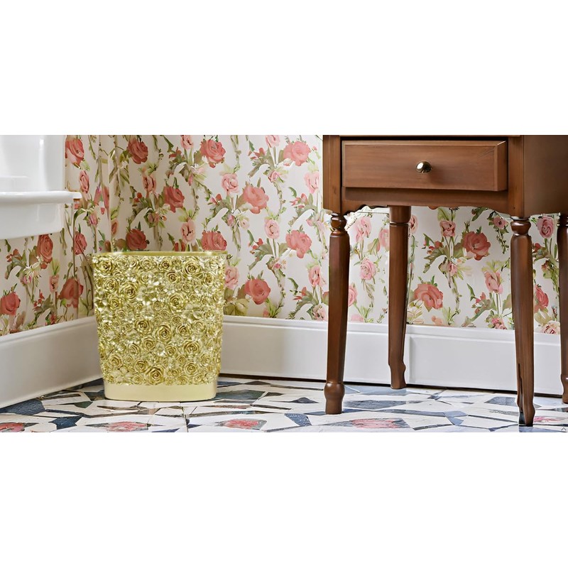 Hymmah Bathroom Trash Can 1.8 Gallon(7 Liter) Small Kitchen Garbage