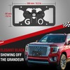 No Drill Front License Frame Compatible with GMC Acadia 2013-2023