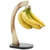 everous Banana Hanger black Marble Base,Modern Banana Holder Tree Stand