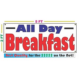 All Day Breakfast 2x5 Banner sign