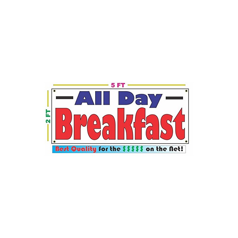 All Day Breakfast 2x5 Banner sign