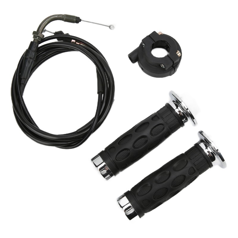 7/8in Twist Throttle Grips with Cable Housing Holder for GY6