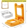 BJAINGEXK Sandwich Slicer and Sealer, Square Pocket Sandwich Maker, Yellow