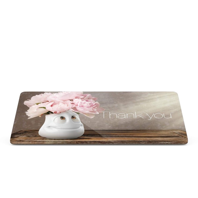 FIFTYEIGHT PRODUCTS Mugs / Breakfast Board "Danke" (Resopal, 14 x