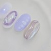 Lavender Ocean handmade nail tips purple summer nails - Coffin