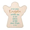 MaMeMi Worry Stone Beech Wood in Guardian Angel Shape and