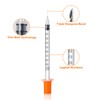 JIUPULL 30PACK U-100 Syringes, 30G 5/16" (8mm) 1ml/cc Disposable Syringe,