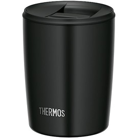 Thermos JDP-300 BK Vacuum Insulated Tumbler with Lid, 10.1 fl oz (300 ml), Black