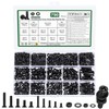 790 Piece M3 M4 Screws Set, Countersunk Screws Nuts Set,