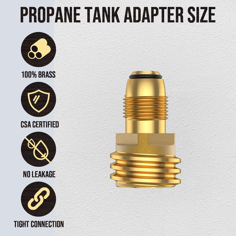 1pcs POL to QCC1 Propane Tank Adapter, Old to New