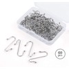 Mocraft Pack of 60 Silver Ball Hangers, Christmas Tree Pendants,