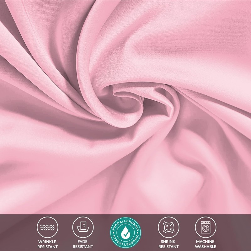 Pamposh Satin Silk Pillowcases For Hair And Skin 2 Pack