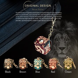 KONLLEN Leather Engraved Chalk Holder Bag Vegetable Tanned Leather Pool Cue Snooker Silent Billiard Accessories