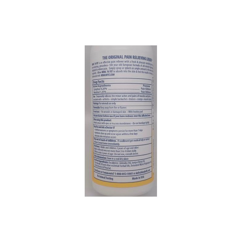 Kool N FIt Pain Fluid (4 -Ounce)