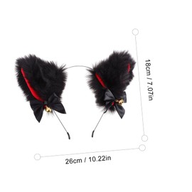 SHOWERORO 1pc Cat Ears Headband with Cute Hair Accessory for Cosplay Party Comfortable Wear Eye-catching Design for Festivals and Celebrations