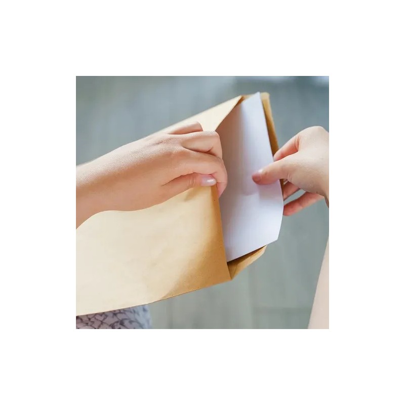 Sobres de Papel Kraft A4 Pack 100 Ecológicos Amarillos