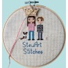 StewArt Stitches Crown Enamel Needle Minders, Royal King and Queen