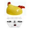 Leoyee Eierkocher，Nettes kleines Huhn Elektrischer Eierkocher Egg Cooker für 1-7