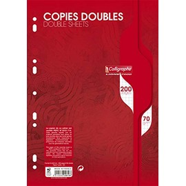 Clairefontaine 5616AMZC - Pack of 2 x 100 Office Sheets Calligraphe 70 g DIN A4 21 x 29.7 cm Squared 1 Pack