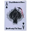 ACE OF SPADE GRIM REAPER DEATH CARD SWAT HOOK TACTICAL