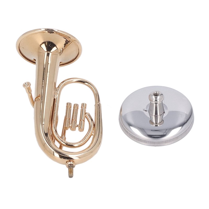Miniature Tuba Model Brass Gold Plated Euphonium Mini Miniature Tuba