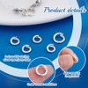 PH PandaHall 925 Sterling Silver Locking Jump Rings 8pcs 3