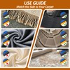 Topmart Carpet Rake with 60" Long Adjustable Handle