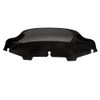 MZYPARTS Motorcycle 6" Black Wave Windscreen Wind Splitter Windshield For