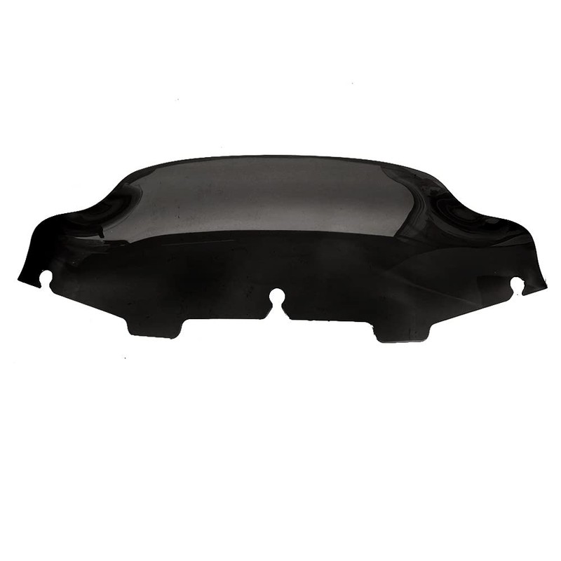 MZYPARTS Motorcycle 6" Black Wave Windscreen Wind Splitter Windshield For