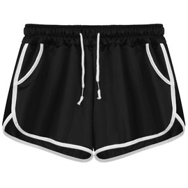 ショートパンツ レディース 【軽い着心地・透けない・圧倒的な脚長効果】 夏 部屋着 短パン 美シルエット 美脚 柔らかい 脚長 細見え 通気性・吸汗・速乾 ポケット付き スポーツ ヨガ ランニング 3分丈 (JP, アルファベット, XL, ブラック)