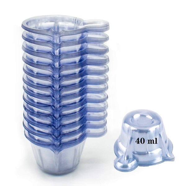 Cisture Urine Cups, 120 Pack Plastic Disposable Urine Specimen Cups for Pregnancy Test/Ovulation Test/pH Test (40 ml)