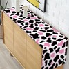 Pudodo Pink Cow Table Runner Cowgirl Themed Birthday Party Western