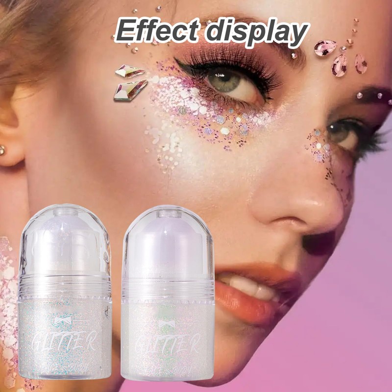 Thoquene Pack of 2 Glitter Face, Body Glitter, Festival Glitter