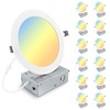 Elaruslux 12 Pack 7 Inch 3CCT Ultra-Thin LED Recessed Light