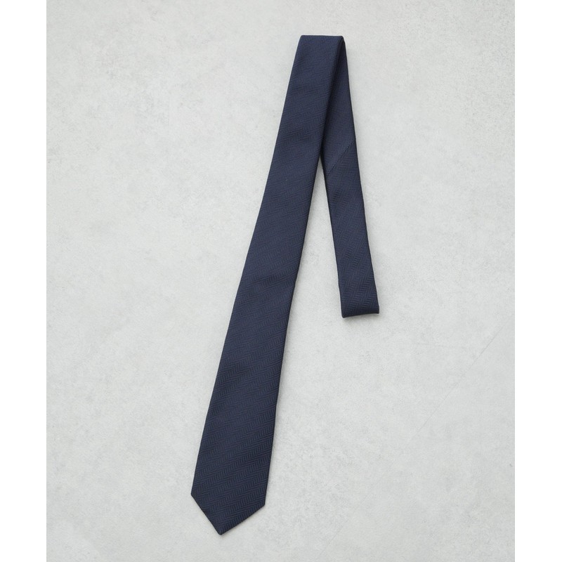 Nano Universe 668-5142203 Men's Washable Herringbone Solid Necktie, 103 Bordeaux