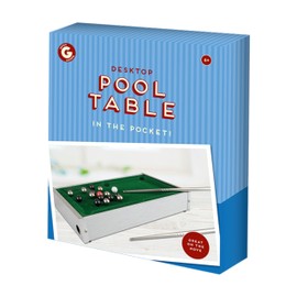 ADEPTNA Desktop Mini Pool Table Game Set Compact Tabletop Billiards with Metal Frame, Velvet Top, Cues, Balls, & Triangle Portable Interactive Game for Kids Adults Teens & Desk Decoration