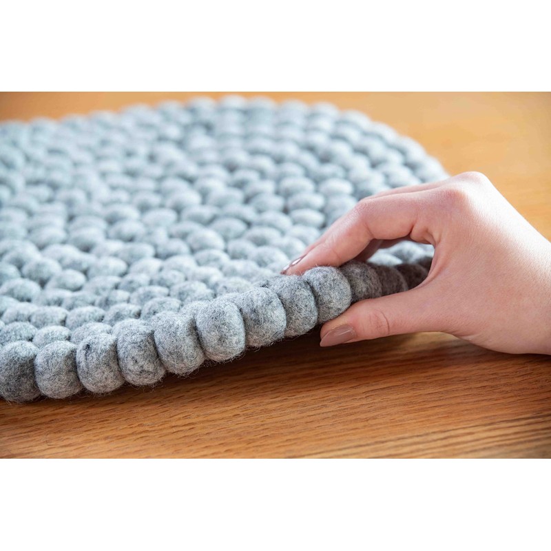 naturling Felt Seat Cushion 39 cm Round 100% Virgin Wool
