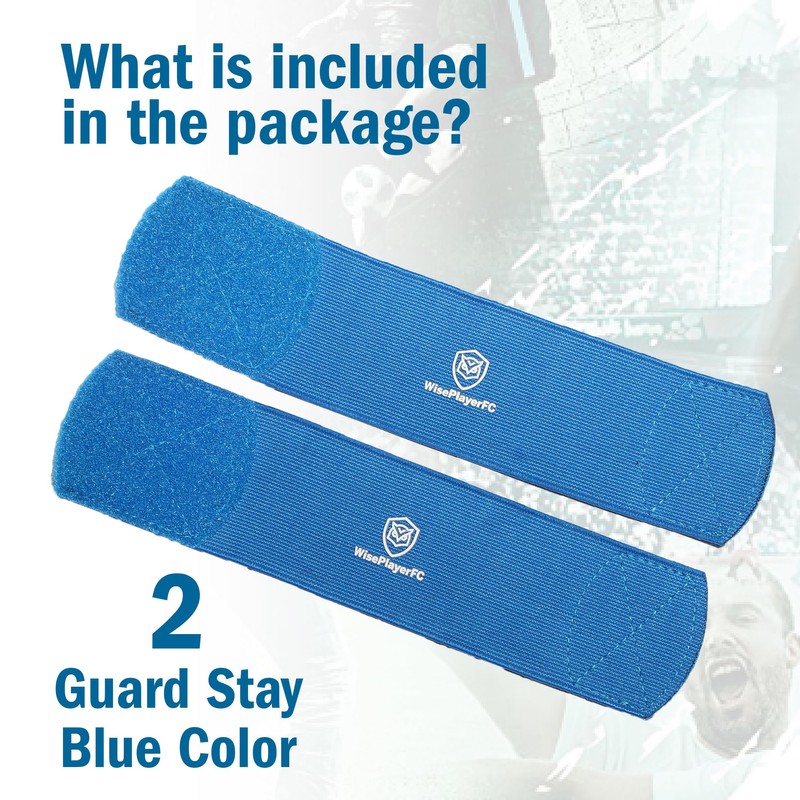 WISEPLAYERFC Football Shin Pad Strap - 2 Elastic Bands for