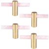 mookaitedecor Set of 4 Rose Quartz Crystal Wand Drawer Knobs