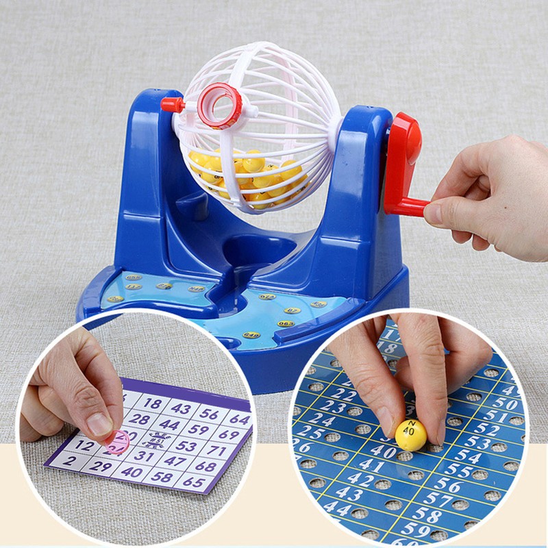 Bingo Game Console Simulative Lottery Machine Parent Child Educational Toys