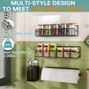 DTUQYX Spice Rack Wall Mounted 6 Pack, Heavy Duty Metal