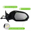 Mrivgoa Side Mirror for 16-24 Toyota Prius Power Heated Lamp