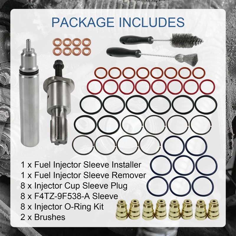JDMSPEED New Injector Sleeve Cup Removal Installation Tool Kit F4TZ9F538A