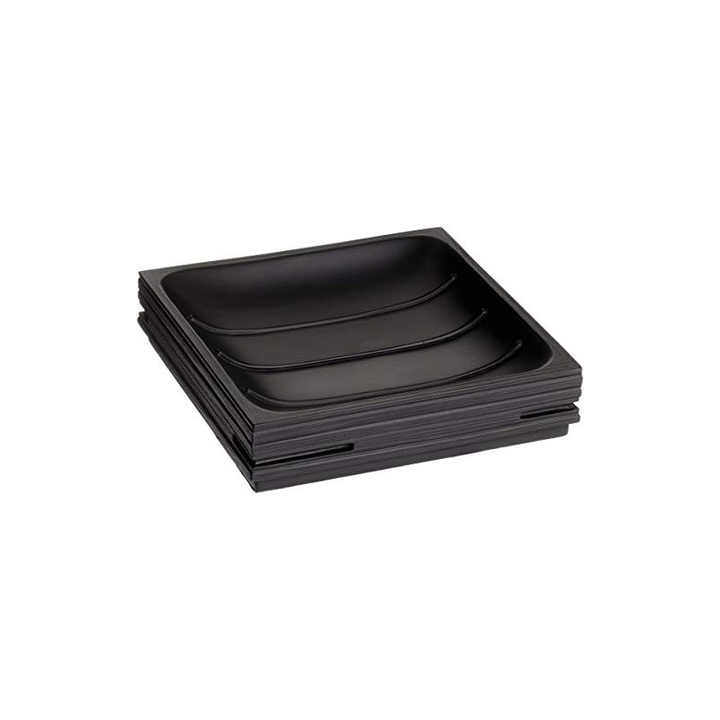 Zeller 18315 Soap Dish 11.7 x 2.4 cm Ridged Design