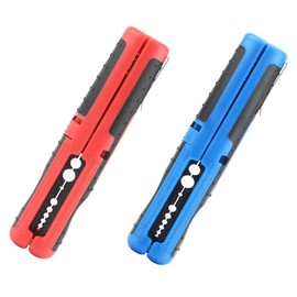 Multifunctional Cable Wire Stripper Cutter Pliers – Portable Hand Tool with Anti-Skid Handle and Strip Pen Clip (Blue)