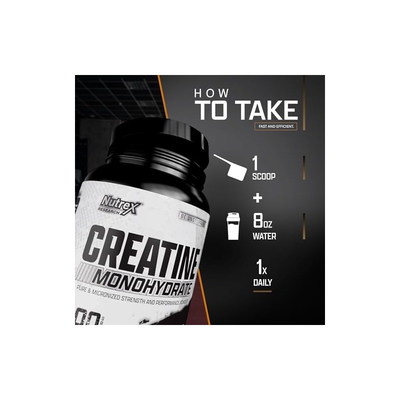 NUTREX Research Creatina Monohidratada Creatina Micronizada Sin Sabor 1000 g