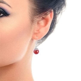 Ayriwoyi Healing Crystal Earrings Stone Beaded Earrings Drop Dangle Earrings for Women Amethyst Jade Earrings t Black Earrings Gemstone Earrings Jewelry Gifts